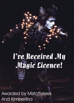 I won my magic license, I won my magic license... earned it, rather!